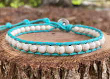 Load image into Gallery viewer, Anklet - White Howlite (Turquoise)