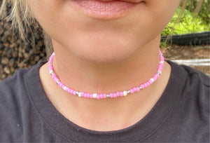Choker Necklace - Bubblegum Pink