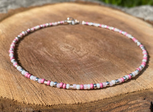 Choker Necklace - Pink Berry