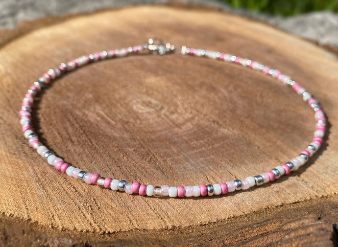 Choker Necklace - Pink Berry