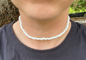 Choker Necklace - Bright White