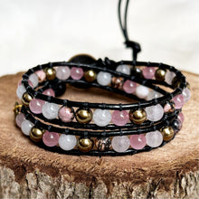 Load image into Gallery viewer, 2x Wrap - Pink &amp; Bronze Pearls