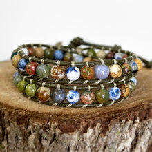 Load image into Gallery viewer, 2x Wrap - Earthy Gemstones (Olive)